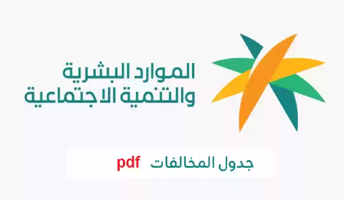 جدول المخالفات بنظام العمل الجديد بصيغة pdf 