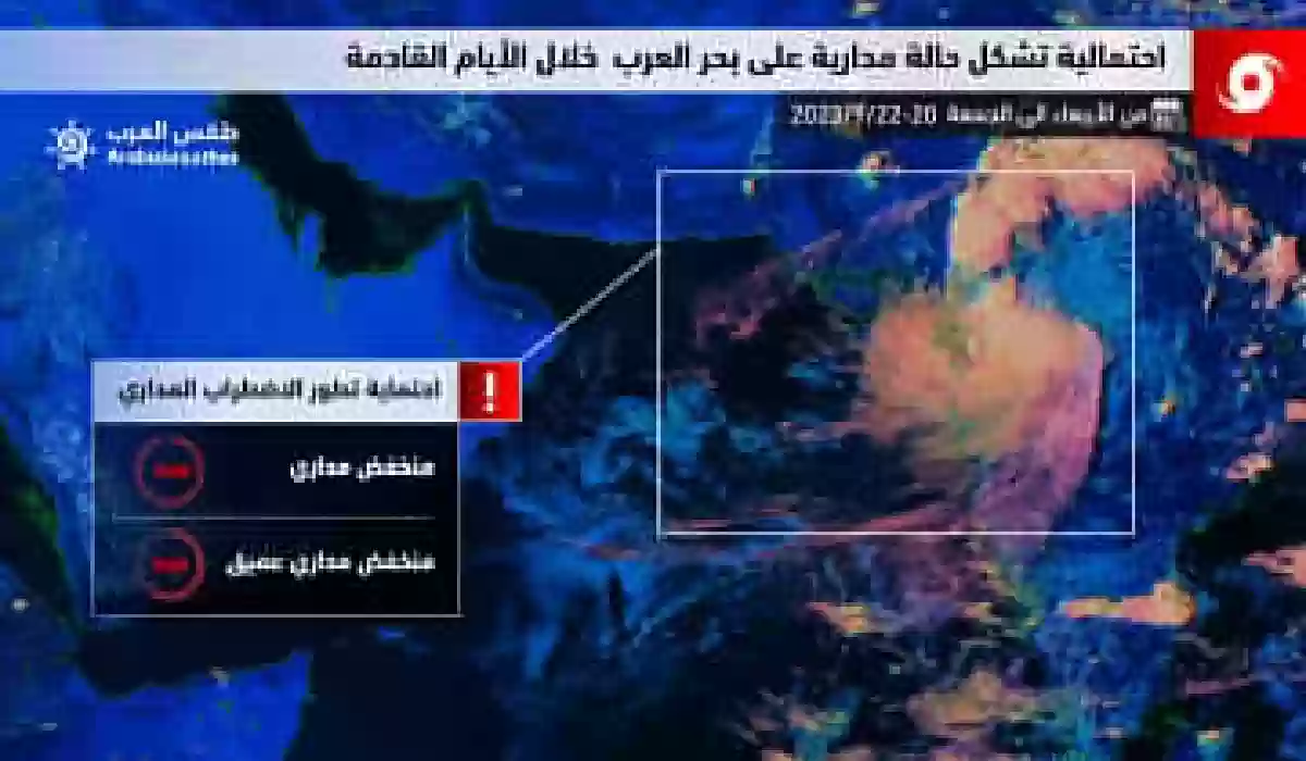 في هذا الموعد.. مختصون يكشفون عن تشكيل نظام مداري في بحر العرب.