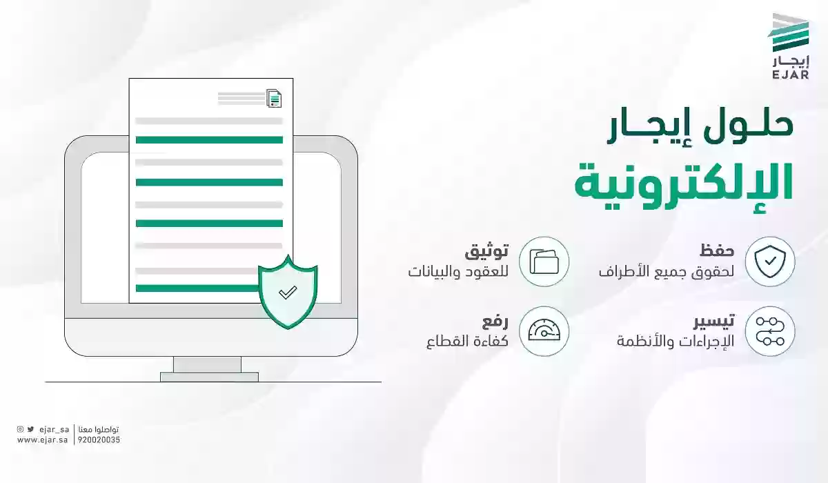 رابط شبكة ايجار توثيق العقد 1445