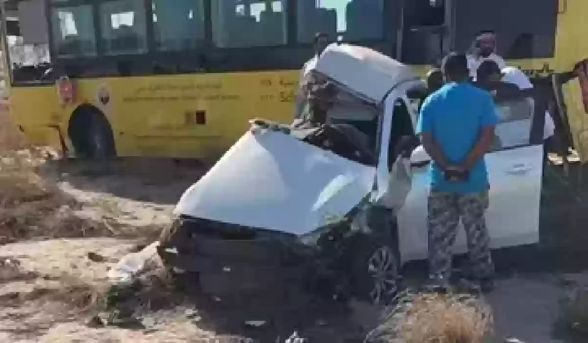 عاجل.. لفظن أنفاسهن الأخيرة داخل الحافلة .. وفاة 4 طالبات في حادث مروع بالجبيل.