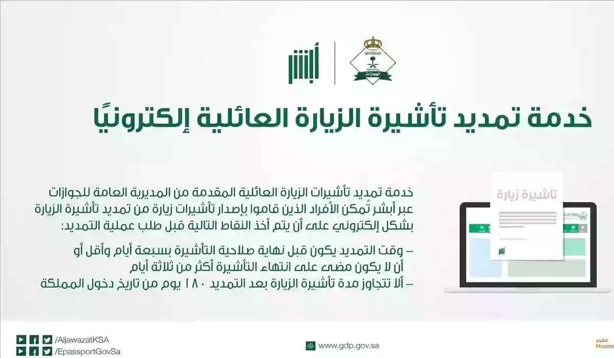 ما شروط وخطوات تمديد تأشيرة الزيارة العائلية في السعودية 1445؟